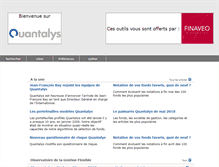 Tablet Screenshot of finaveo.quantalys.com